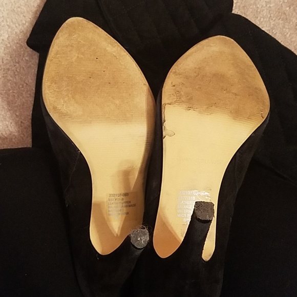 COLIN STUART Tall suede boots - Picture 4 of 8